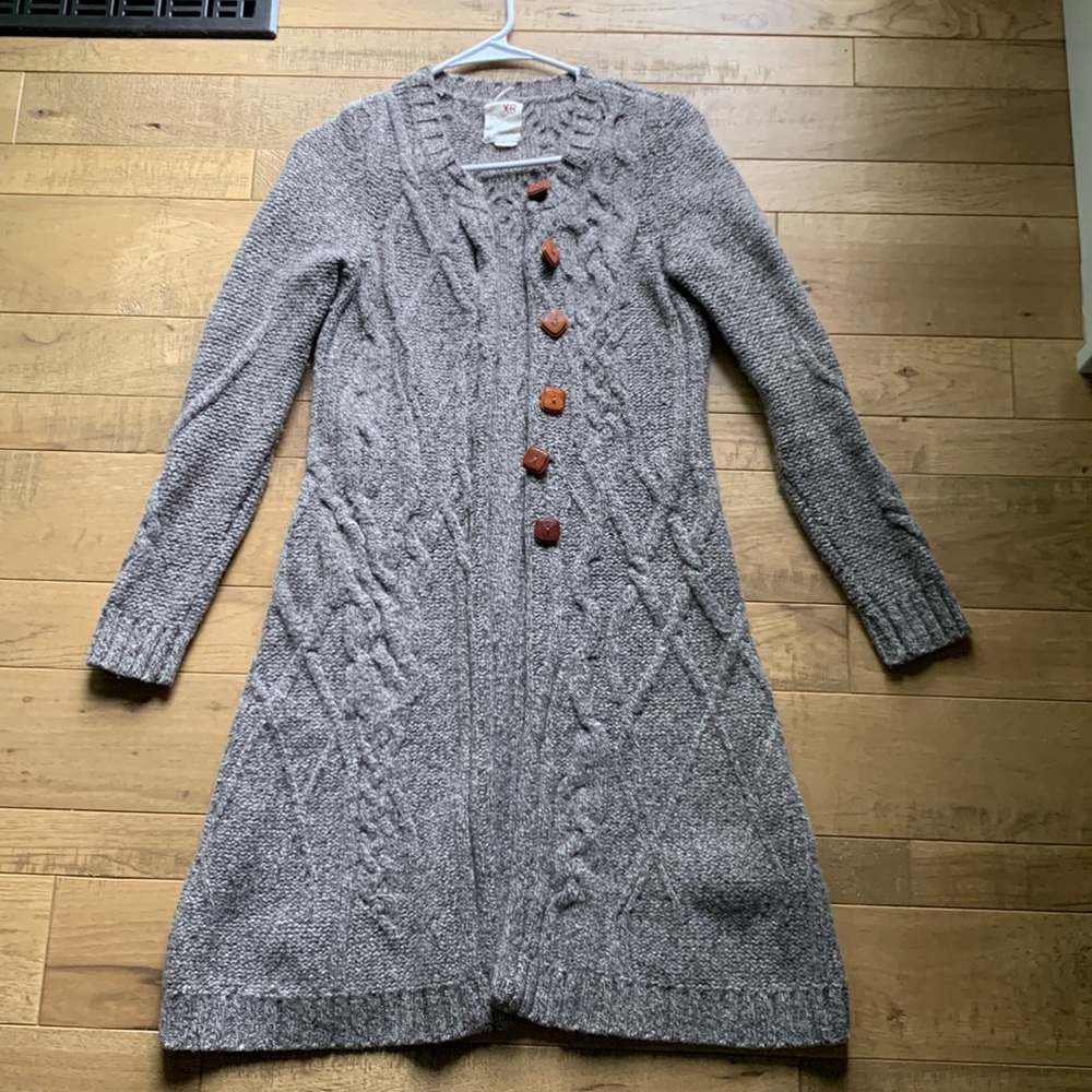 Anthropologie long button sweater. XS